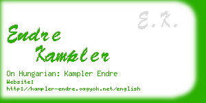 endre kampler business card